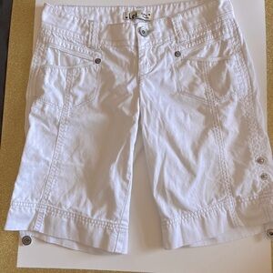 Lei White Bermuda Shorts Relaxed Fit Vintage Y2K Sz 3